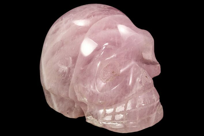 Polished Rose Quartz Crystal Skull #108353